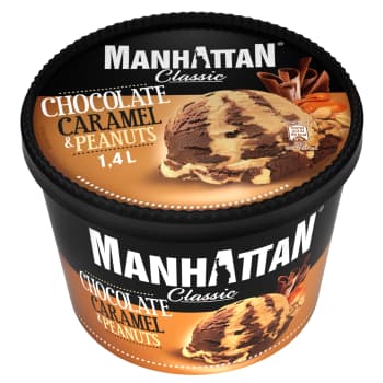Saldējums ar šokolādes, karameļu garšu MANHATTAN 705g