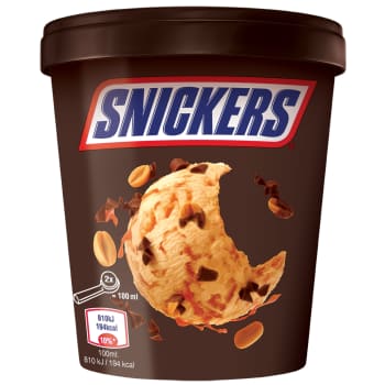 Saldējums Snickers Ice Tube Caramel 335g