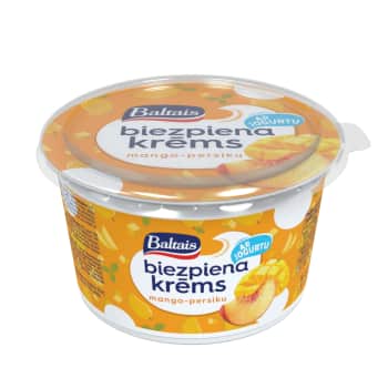 Biezp.krēms BALTAIS mango persiku 400g