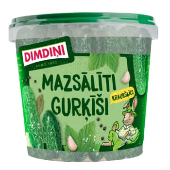 Gurķi mazsālīti  DIMDIŅI 900g