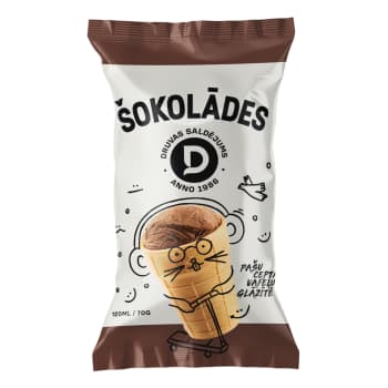 Saldējums DRUVA šokolādes vafeļu gl.70g