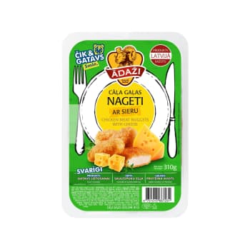 Cāļa gaļas nageti ar sieru ĀDAŽI 300g