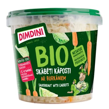 Kāposti BIO skābēti ar burkāniem 650g