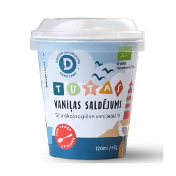 Saldējums TUTAS BIO vaniļas 65g