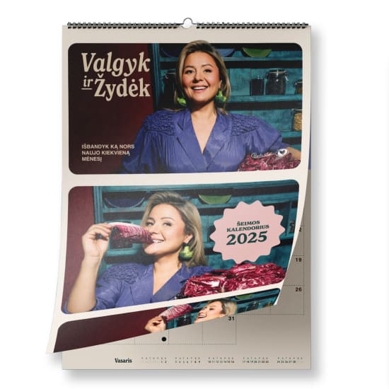 Kalend. ŠEIMOS KALENDOR. 2025 VALGYK IR ŽYDĖK