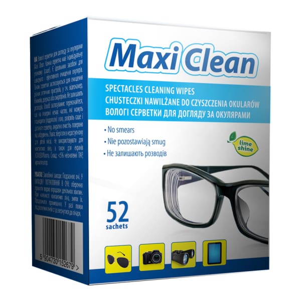 Mit. sal. briļļu tīr. Maxi Clean 52 gab.
