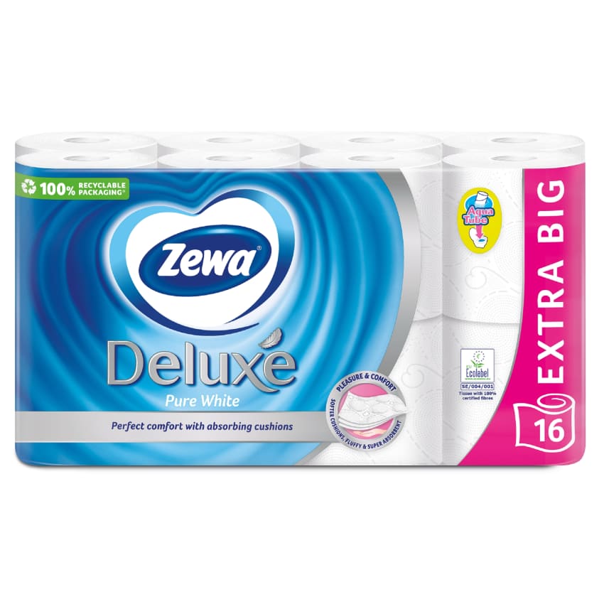 Tualetes papīrs Zewa Deluxe 16 ruļļi