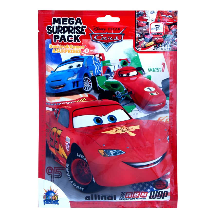 Siurprizas su sausain. CARS UNO FOODS, 10 g