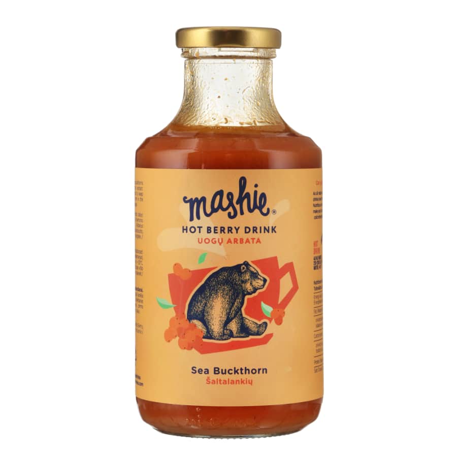 Šaltalankių uogų tyrė arbatai MASHIE, 500 ml