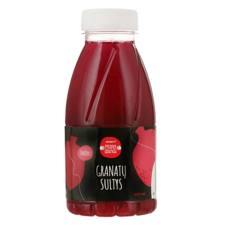 Šviežiai spaustos granatų sultys, 300 ml