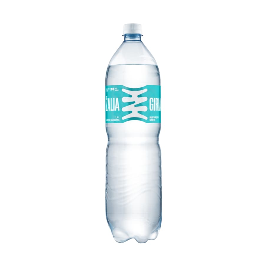 Gazuotas šaltinio vanduo ŽALIA GIRIA, 1,5 l