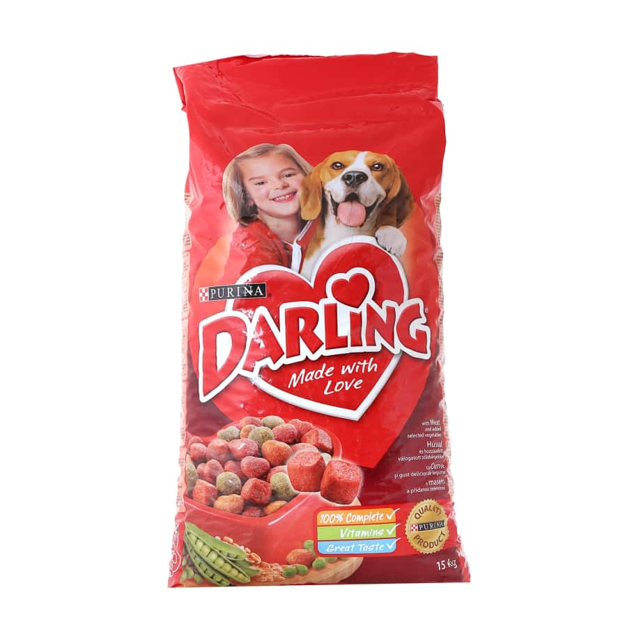 Sausas šunų ėdalas su mėsa DARLING, 15kg