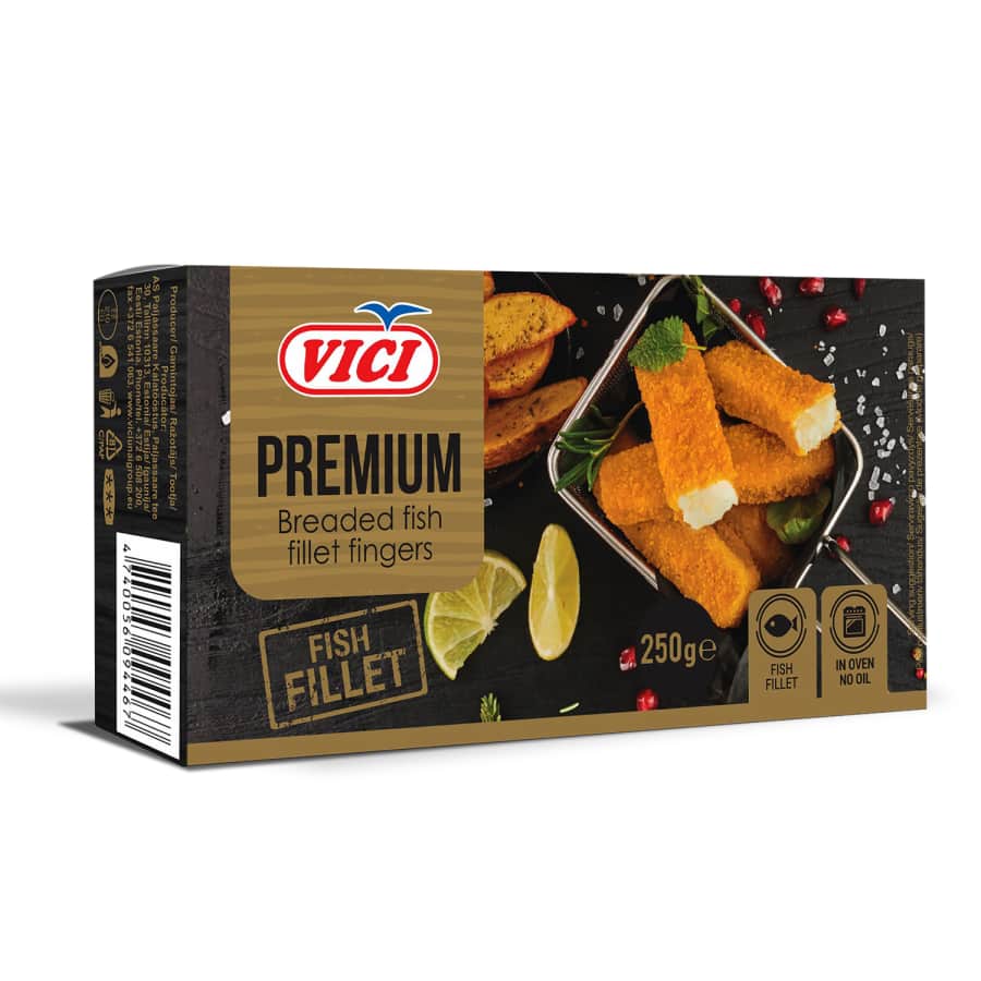 Šaldyti žuvies filė piršteliai VIČI, 250 g