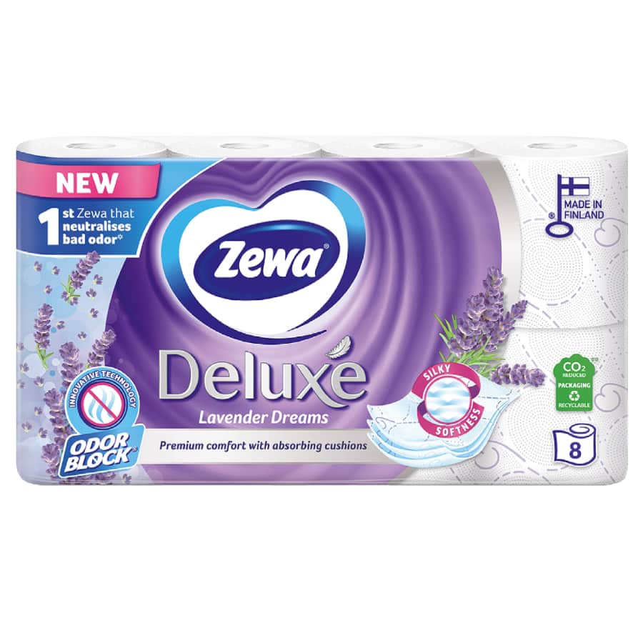 Tual. pop. ZEWA DELUXE, 3sl., 8rit.