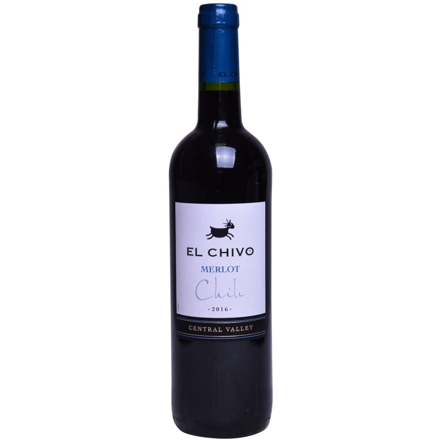 Raudonas sausas vynas EL CHIVO MERLOT, 0,75l