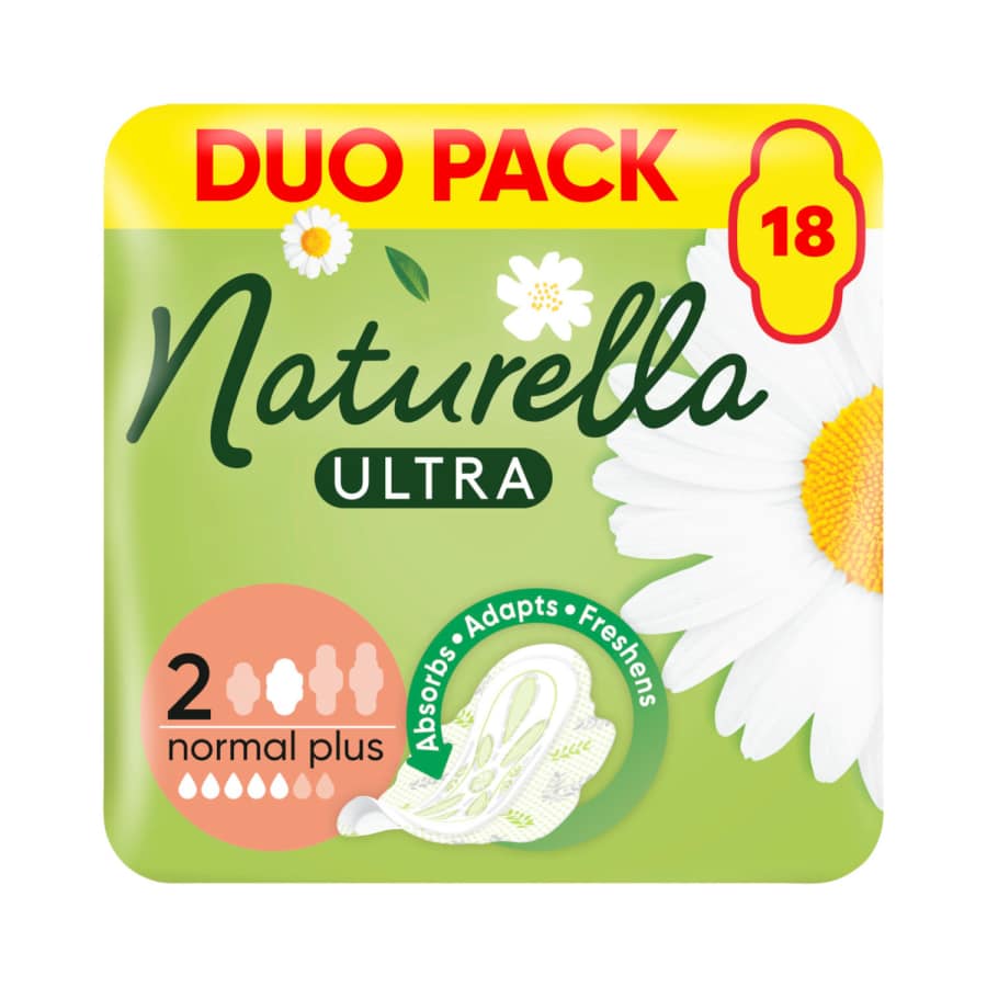 Hig. paketai NATURELLA NORMAL PLUS S2, 18 vnt