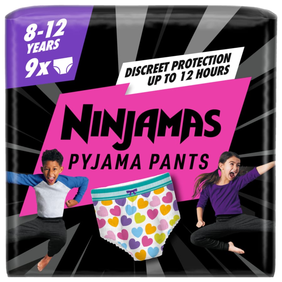 Nakt. sauskelnės NINJAMAS HEART, S8, 9 vnt.