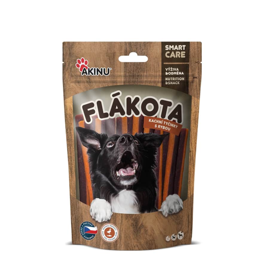 Sk. šunims ančių, žuv. lazdel. FLAKOTA, 100 g
