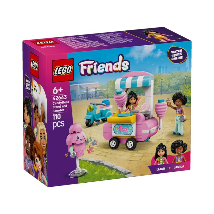 Konstrukt. LEGO cukr. vatos kiosk. 42643