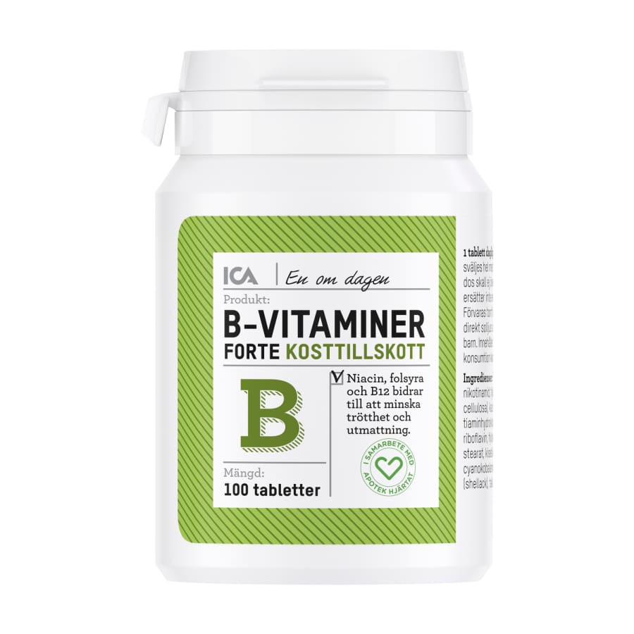 Maisto pap. vitaminas B forte ICA,100 tabl.