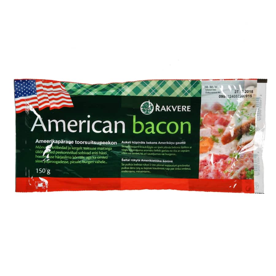Šal.rūk. amerikietiška šoninė RAKVERE, 150g