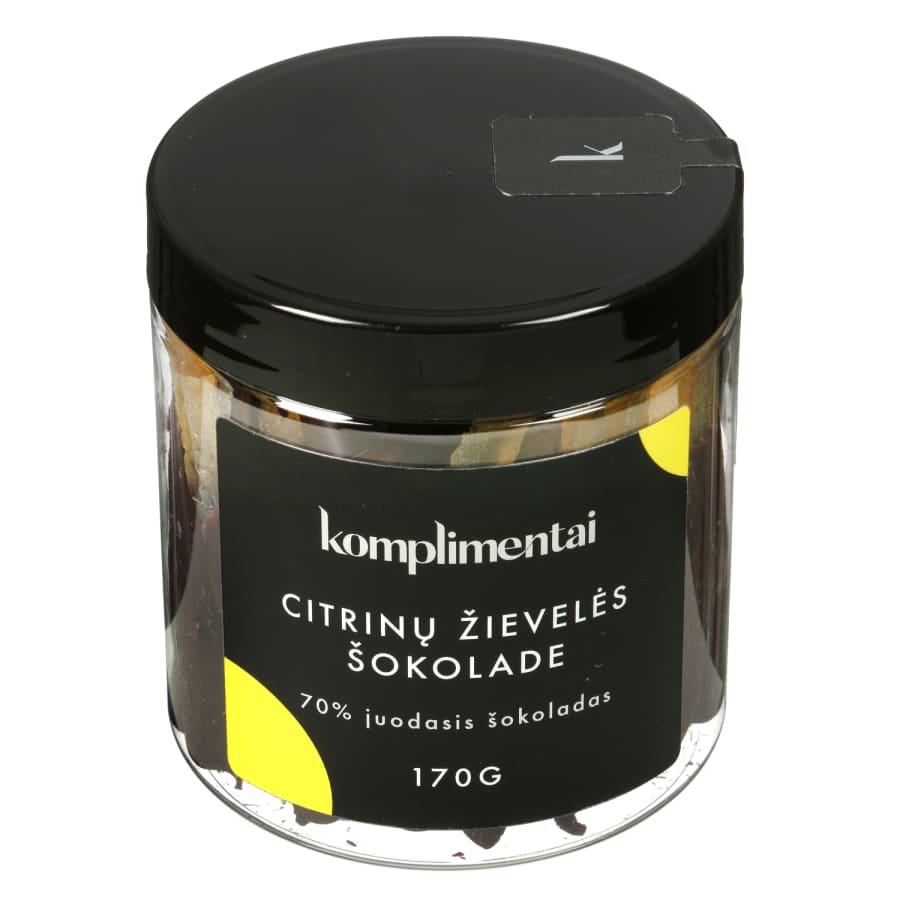 Citrinų žievelės šokolade KOMPLIMENTAI, 170 g