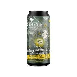Alus GENYS NUOTYKIS PAVASARIO NAKTĮ BALTIC PALE ALE, 4,5 %, 0,44 l