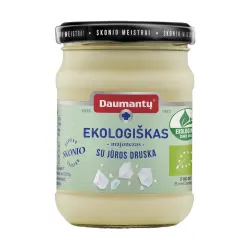Ekologiškas DAUMANTŲ majonezas su jūros druska, 66 % riebumo, 230 g