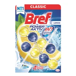 WC valiklis-gaiviklis BREF POWER AKTIV LEMON, 100 g