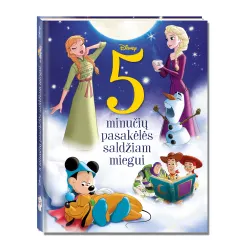 Knyga DISNEY 5 MINUČIŲ PASAKĖLĖS SALDŽIAM MIEGUI, 3-6 m.