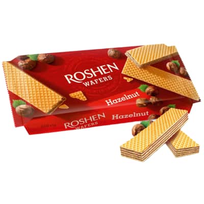 Vafliai ROSHEN WAFERS HAZELNUT, 216 g