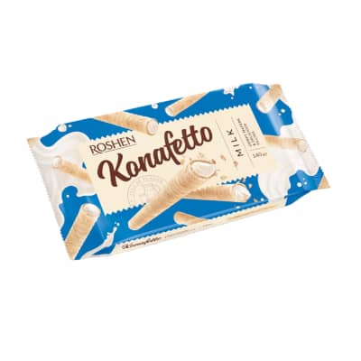 Vaflin. vamzd. su pien. įd. KONAFETTO, 140 g