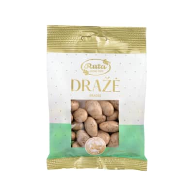 Migdolai su balt.šokoladu ir kava RŪTA, 100 g