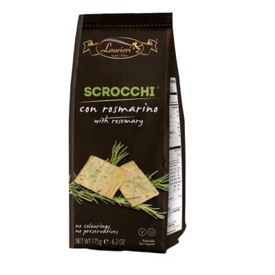 Krekeriai su rozmar. SCROCCHI LAURIERI, 175 g
