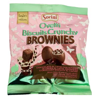 Šokoladiniai kiaušiniai SORINI BROWNIE, 80 g