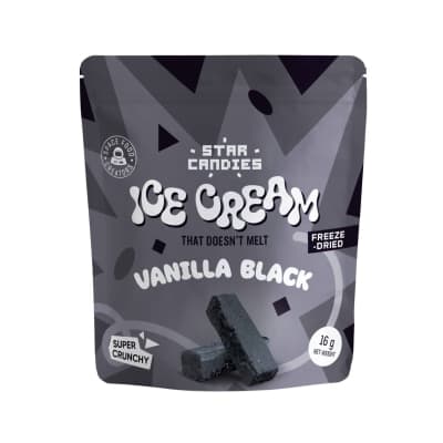 Šalt. džiov. juodi ledai STAR CANDIES, 16 g