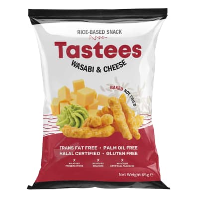 Ryžių užkandis sūrio sk. TASTEES WASABI, 65 g