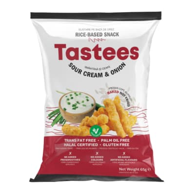 Ryžių užkand. griet., svog. sk. TASTEES, 65 g
