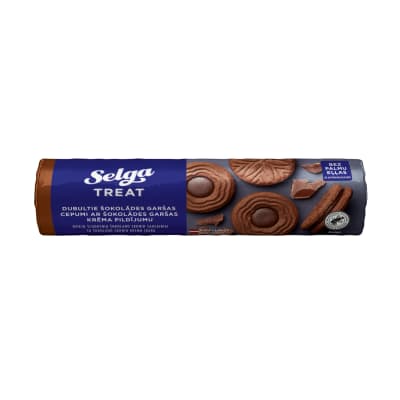 Sausainiai SELGA su šok. sk. kremo įd. 205 g