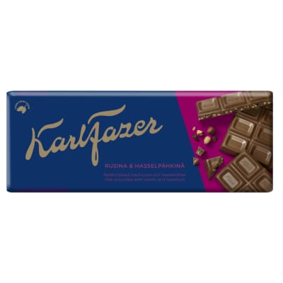 Šokoladas su raz. ir rieš. KARL FAZER, 180 g