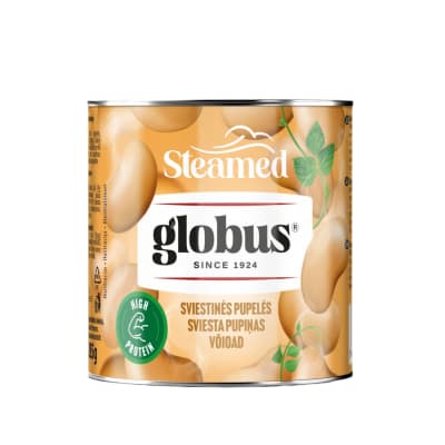 Kons. sviestinės pupelės GLOBUS, 326 g /285 g