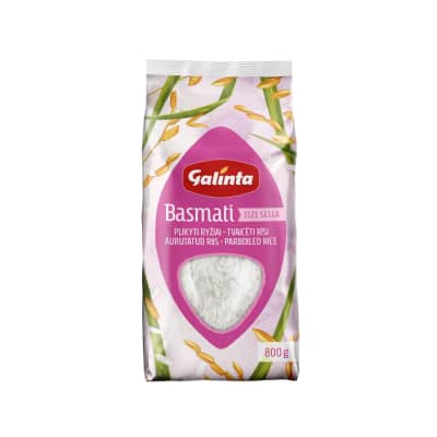 Plikyti ryžiai GALINTA BASMATI SELLA, 800 g