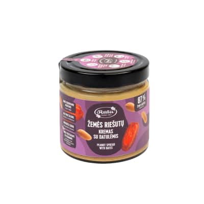 Žemės riešutų kremas su datulėmis RŪTA, 320 g