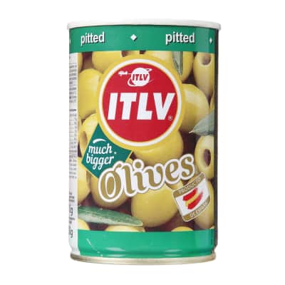 Žal. alyvuogės be kaul. ITLV, 300 g / 110 g