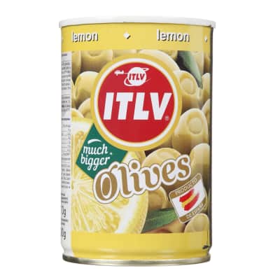 Žal. alyvuogės įd. citr. ITLV, 300 g / 110 g