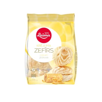 Grietinėlės skonio zefyrai LAIMA, 200 g