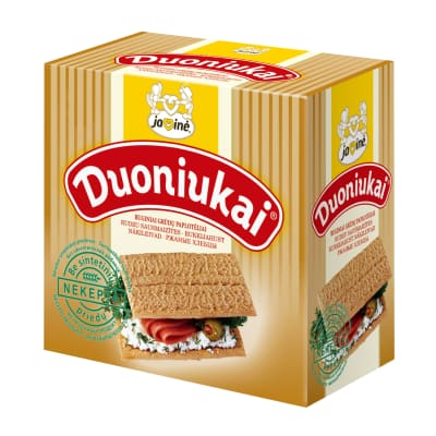 Grūdų paplot. DUONIUKAI su rug. miltais, 80 g