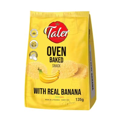 Traškučiai su bananais TALER, 135 g