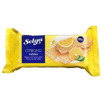 Citrinų skonio vafliai SELGA, 90 g