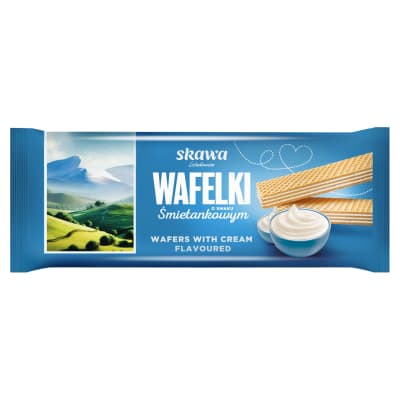 Vafliai su grietininiu įdaru SKAWA, 80 g